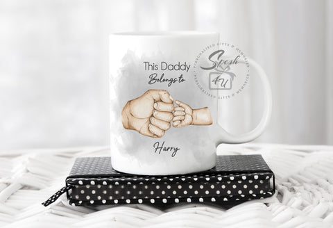 Personalised Dad/Grandad Kids Fist Bump Mug