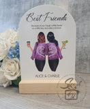 Personalised Australian Best Friend Acrylic Arch Plaque / Best Friend Gift