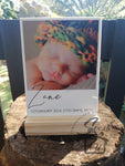 Personalised Baby Announcement Acrylic Plaque