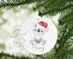 Koala Christmas Ceramic Ornament