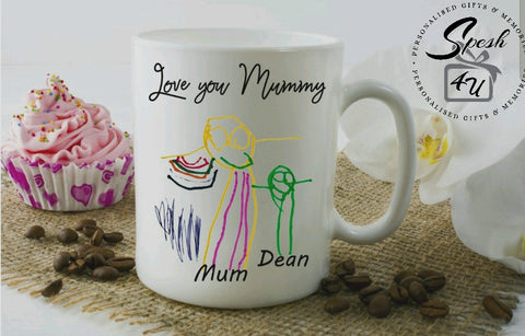 Child's Artwork On Your Coffee Mug - Spesh4U