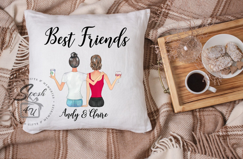 Personalized Best Friend Pillows Best Friend Pillow Cover