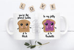 Peanut Butter and Jelly Couple Mug Set