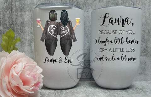 Best Friend Personalised Wine Tumbler/Best Friend Gifts