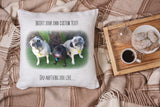 Pug Cushion (with custom text) - Spesh4U