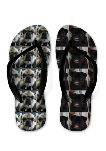 Personalised Pug Thongs - Spesh4U